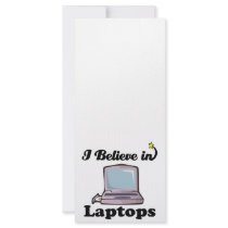i believe in laptops customized rack card