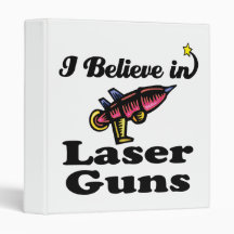 i believe in laser guns 3 ring binder