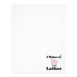 i believe in lather customized letterhead