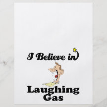 i believe in laughing gas custom flyer