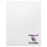 i believe in lavender letterhead template