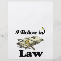 i believe in law custom flyer
