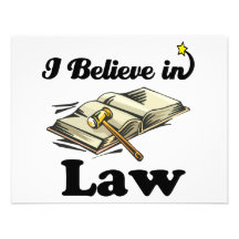 i believe in law invitations