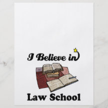 i believe in law school custom flyer