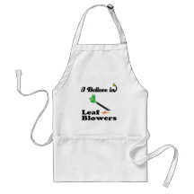 i believe in leaf blowers apron