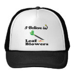 i believe in leaf blowers trucker hat