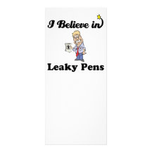 i believe in leaky pens rack cards