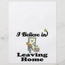 i believe in leaving home personalized flyer