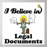 i believe in legal documents posters