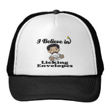 i believe in licking envelopes hat