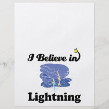 i believe in lightning flyer design