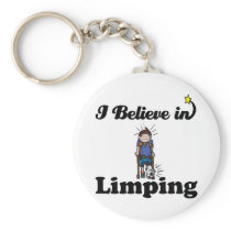 i believe in limping key chain
