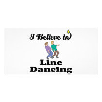 i believe in line dancing photo greeting card