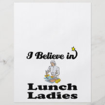 i believe in lunch ladies flyer design