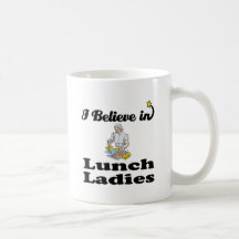 i believe in lunch ladies mugs