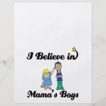 i believe in mamas boys custom flyer