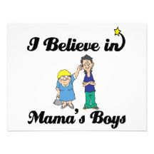 i believe in mamas boys invitations