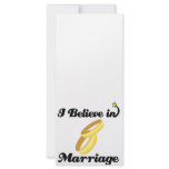 i believe in marriage custom rack cards