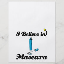 i believe in mascara personalized flyer