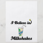 i believe in milkshakes flyers