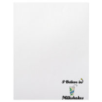 i believe in milkshakes letterhead