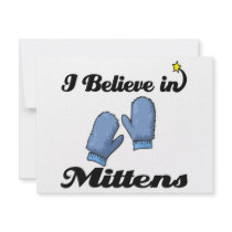 i believe in mittens personalized announcement