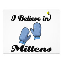 i believe in mittens personalized announcement