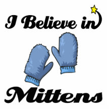 i believe in mittens photo cut outs