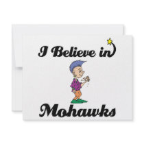 i believe in mohawks personalized invites
