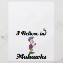 i believe in mohawks personalized flyer