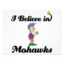 i believe in mohawks personalized invites