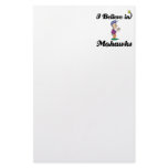 i believe in mohawks stationery