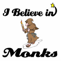 i believe in monks photo cutout