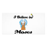 i believe in moses photo card template