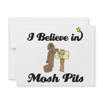 i believe in mosh pits invitations