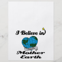 i believe in mother earth custom flyer