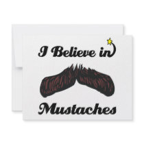 i believe in moustaches invite