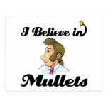 i believe in mullets postcard