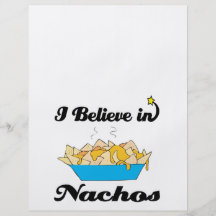 i believe in nachos full colour flyer