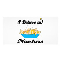 i believe in nachos photo card template
