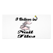 i believe in nail files photo card