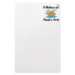 i believe in noahs ark stationery paper