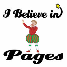 i believe in pages cut outs