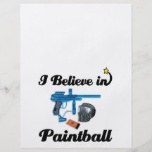 i believe in paintball flyer design