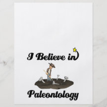 i believe in paleontology flyers
