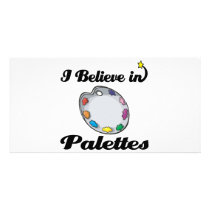 i believe in palettes customized photo card