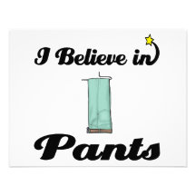 i believe in pants custom invitation