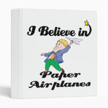 i believe in paper airplanes binders