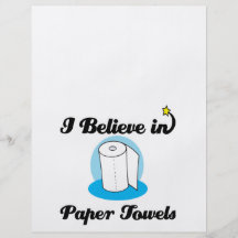 i believe in paper towels flyers