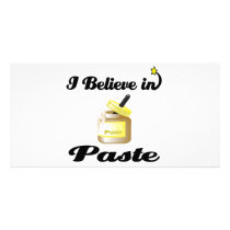 i believe in paste picture card